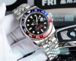 Buy High Quality Copy Rolex GMT-Master II Blue & Red Bezel Stainless Steel Watch (1)_th.jpg